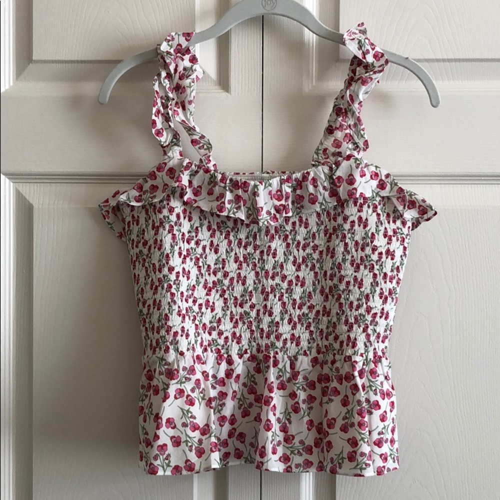 NWT JCrew Liberty floral peplum top